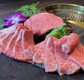 黒毛和牛おまかせ三種盛