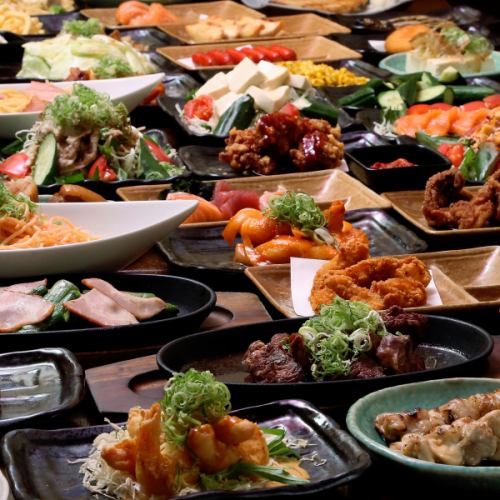 All-you-can-eat and drink from 2400 yen