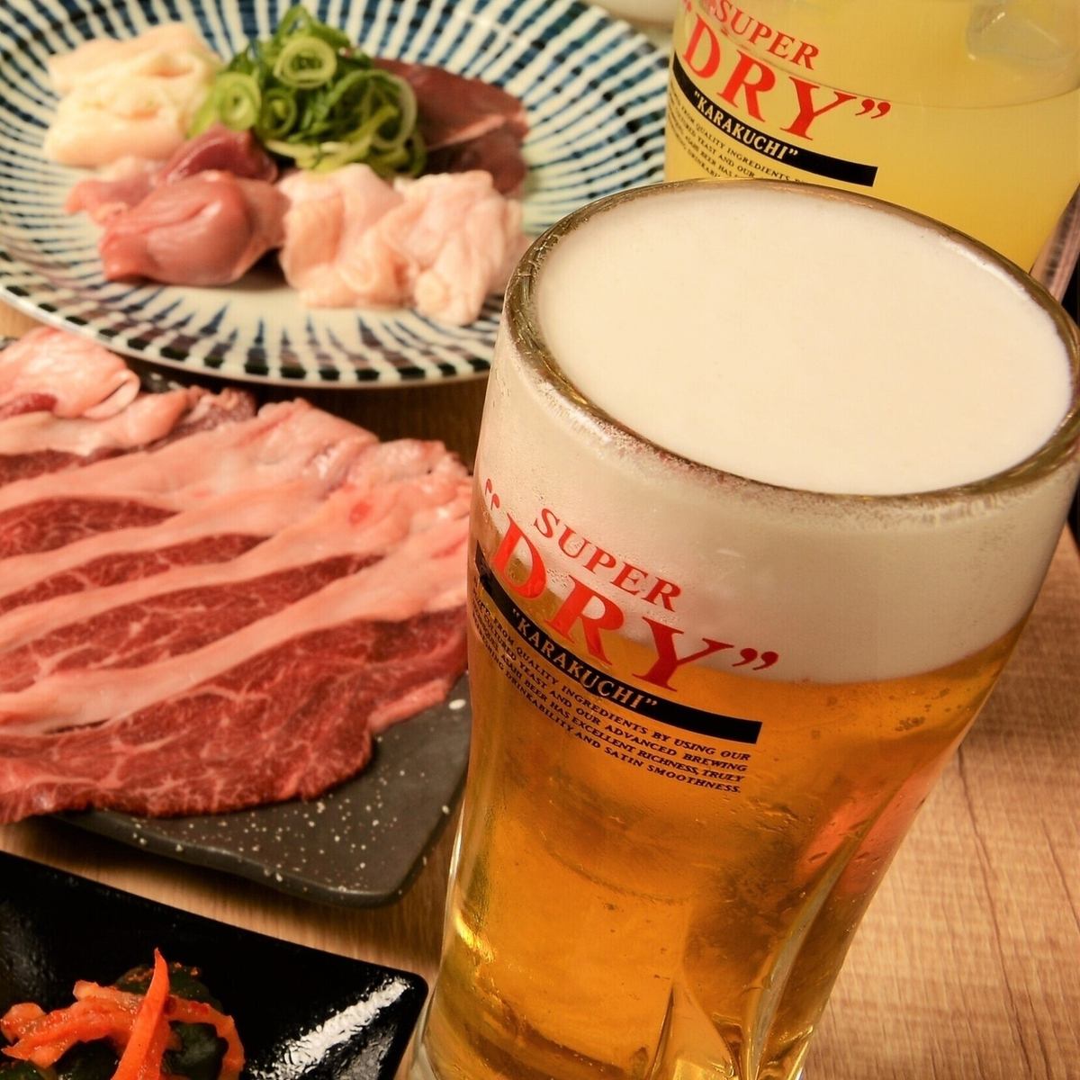 昼飲みOK！飲み放題380円～/お肉は90円～