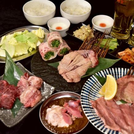 【歓送迎会スペシャルコース】人気No.1俵カルビ・牛タン・和牛カルビ《90分生ビールも飲放題付》