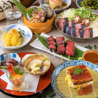 【幸福的味道】北海鱼、焗蟹、鲑鱼子盖饭、北海道牛排◆3小时无限畅饮+9道菜品10,000日元◆