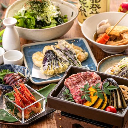 Individual servings available◎【Special course】Specially selected fresh fish and Hokkaido beef ◆3 hours all-you-can-drink included +9 dishes 15,000 yen◆