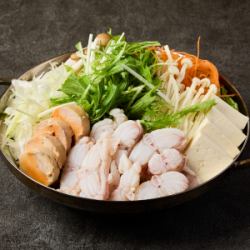 Monkfish hotpot with soy sauce