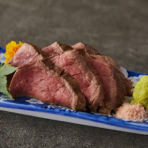 道産黒毛和牛の藁焼き