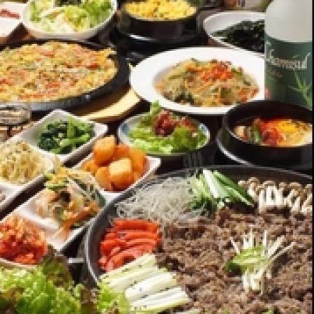 Great for welcome and farewell parties♪ Bulgogi course [9 dishes only, 3,480 yen]