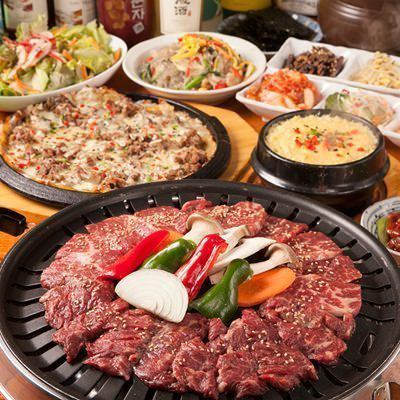 Great for welcome and farewell parties♪ Yakiniku course [9 dishes only, 3980 yen]