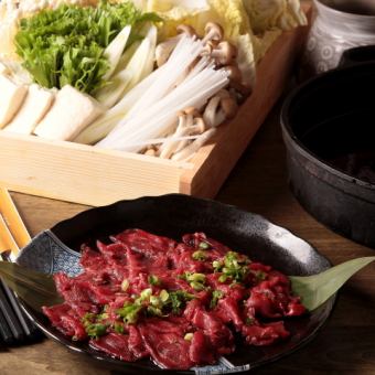 桜鍋コース6品[料理のみ]3.300円（税込・4名様～）