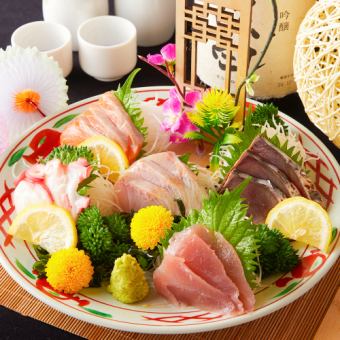 大吉刺身五点盛り