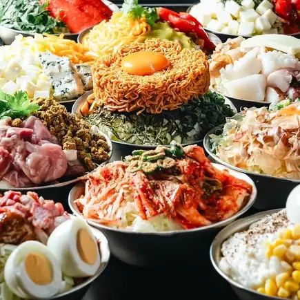 ●僅限週日至週四！ 2小時無限暢吃暢飲！兔肉套餐●約40種菜品，含7種文字燒，僅需4000日圓◎