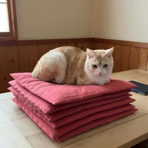 保護猫が癒す空間♪