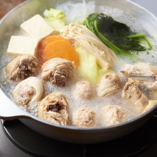 [Food only] Iroha's specialty!! "Free-range chicken mizutaki hotpot set" 5,470 yen