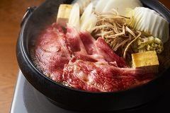 Carefully Selected Japanese Black Beef Sukiyaki