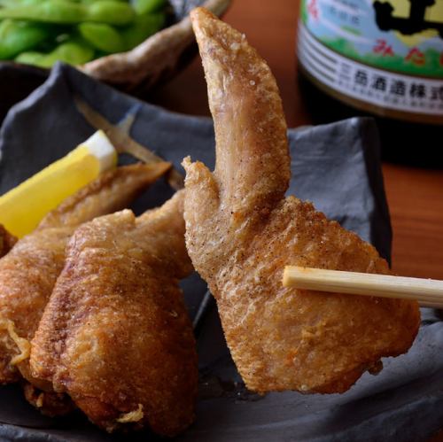 Deep-fried chicken wings