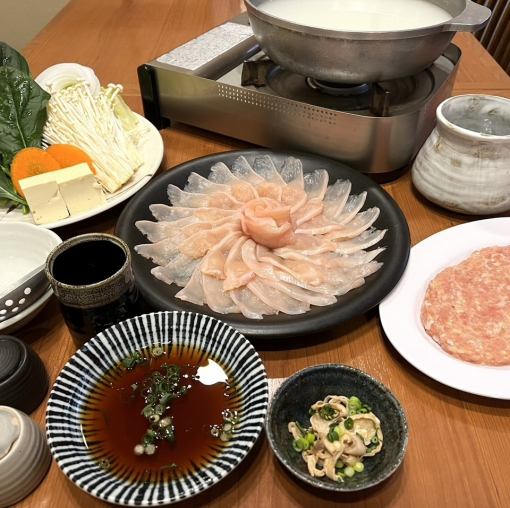 [Hidden Popularity] "Freshly Slaughtered Chicken Shabu-Shabu and All-You-Can-Drink Set" → 8,400 yen