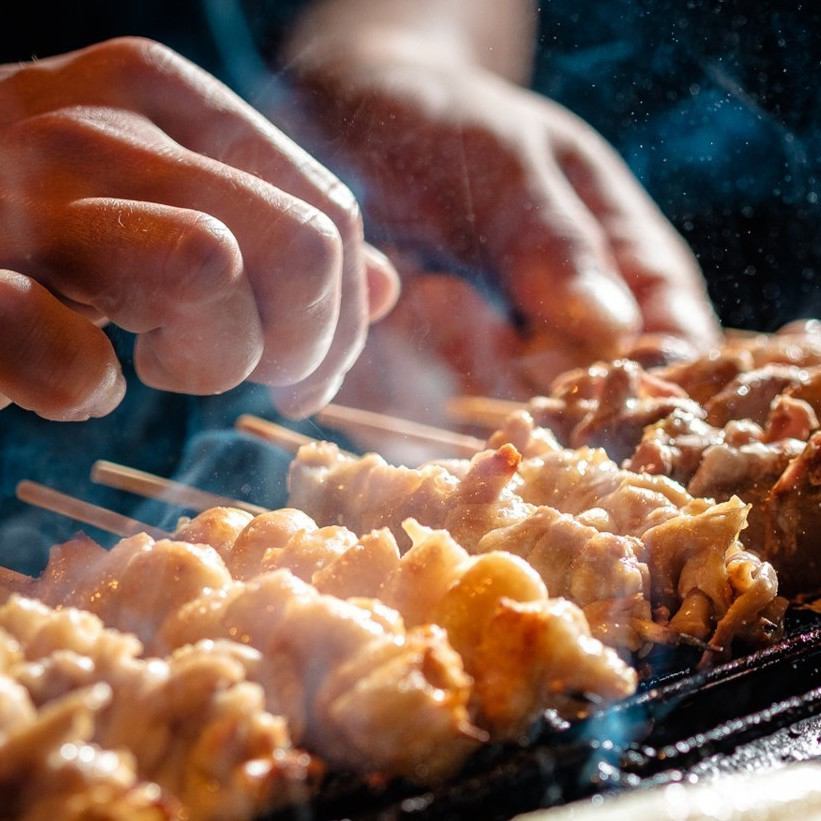 鳥取名峰【大山どり】を使用した本格焼き鳥が楽しめる◎