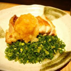 奥三河地鶏のねぎポン酢