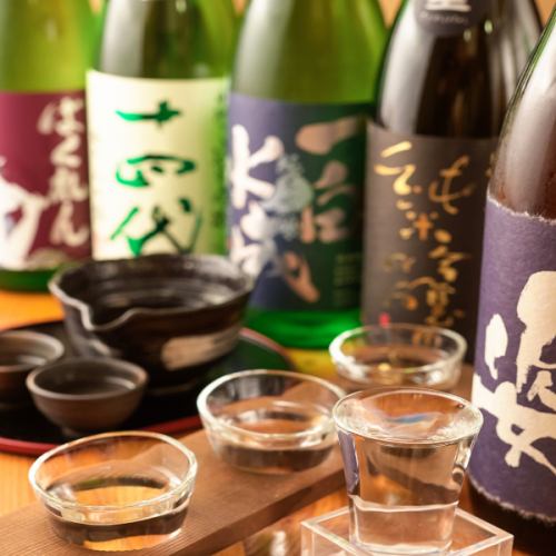 Shochu and a large selection of Japanese sake ♪