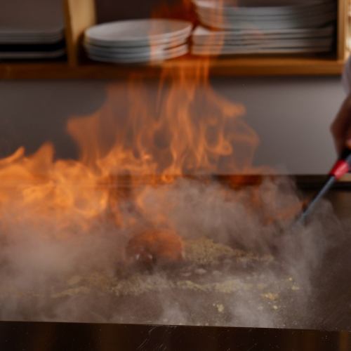 If you sit at the counter, you can watch the teppanyaki cooking live right before your eyes.