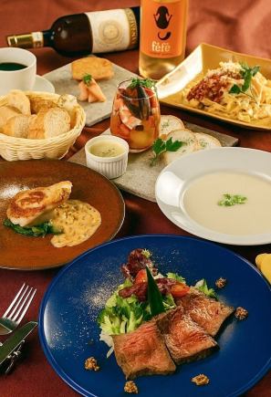 <Lunch and dinner parties OK> Limited time offer in May and June: Creative Italian course 5000 yen ⇒ 2750 yen (tax included)