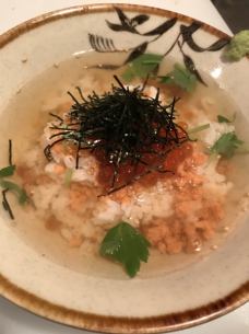 Father and son of salmon and salmon roe