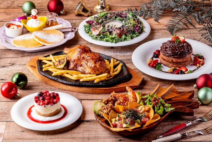 店内のハワイの装飾と雰囲気開放的な空間&緑豊かなテラスで”リアルハワイ”を是非♪