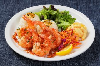 ノースショア ガーリックシュリンプ プレート