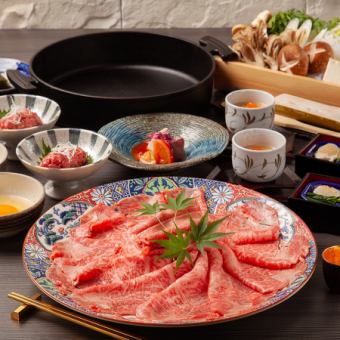 全8品『極上すき焼きコース』  国産牛特上ロース 11,000円