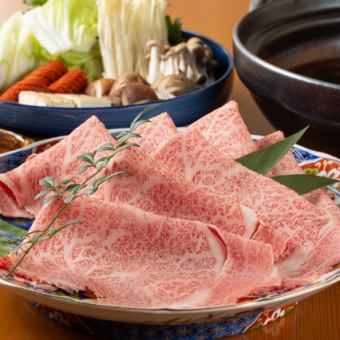 [A5 rank Omi beef] "Upper thigh 150g shabu-shabu course" where you can easily enjoy Omi beef shabu-shabu