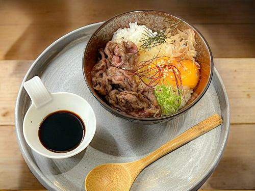 お肉屋さんの卵かけご飯