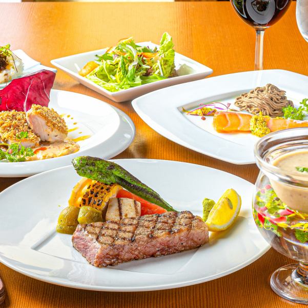歓送迎会向け宴会場あり！牛ステーキフレンチコース・A5ランク近江牛すき焼き・しゃぶしゃぶがおすすめ！
