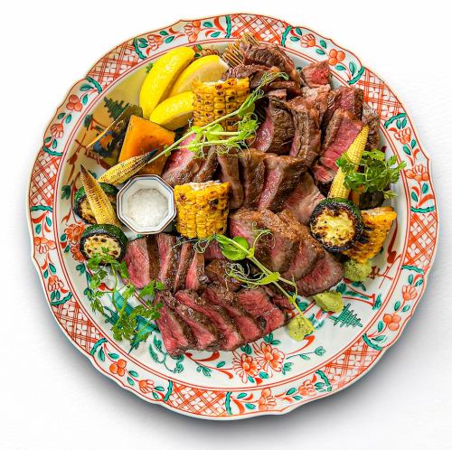 Omi beef sukiyaki and steak