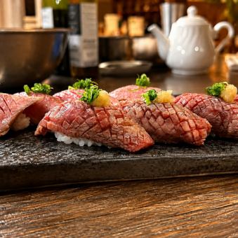和牛モモ炙り赤身にぎり