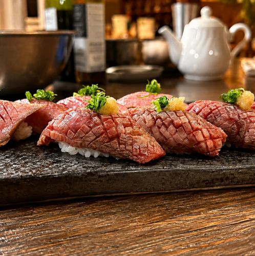 和牛モモ炙り赤身にぎり