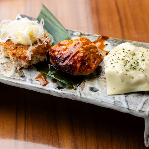 3 kinds of meatballs assorted: 1,180 yen