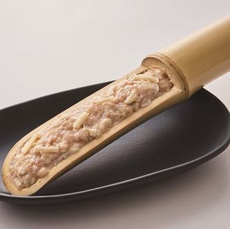 Bamboo tube cheese meatballs