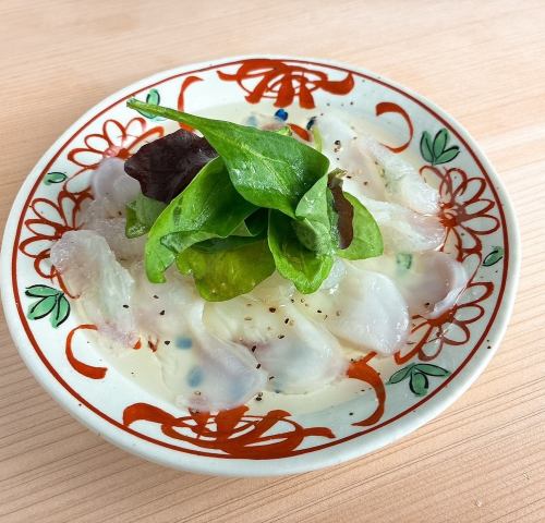 水タコとクラゲのカルッパッチョ