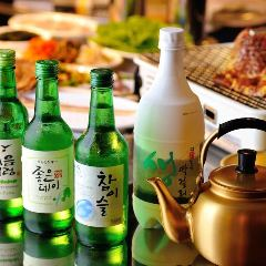 韓国焼酎、生マッコリ、テラで気分は韓国！！
