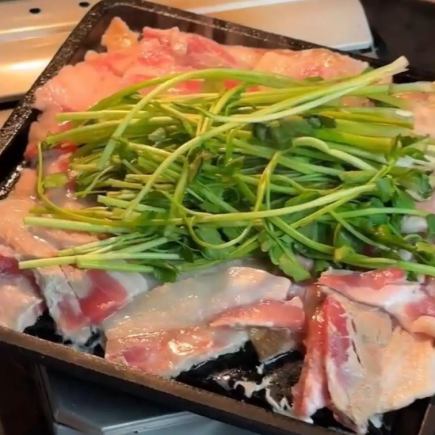 セリ（ミナリ）サムギョプサルコース飲み放題120分付