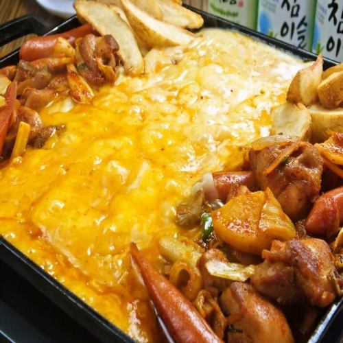 [신작 ☆】 120 분 맘껏 마시기 첨부! SNS에서 초화! "치즈 닭 갈비"코스 5000 엔 ⇒4000 엔