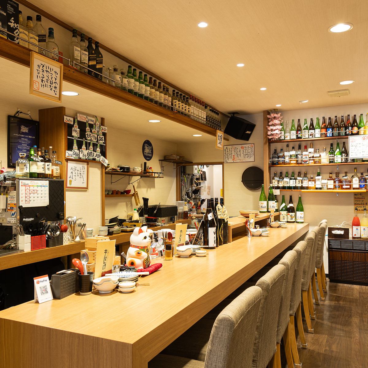 清潔感のある店内で落ち着ける雰囲気を演出♪