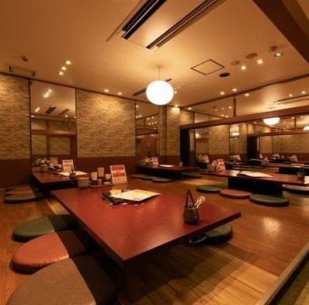 [Private tatami room space] Up to 72 people! Launches, banquets, parties... leave it to us ★ If you monopolize the entire tatami room space, you can have up to 72 people! Perfect for large-scale banquets of 60 or more people. Please take advantage of it.We can handle a variety of events, such as company kick-offs, grand birthday parties, club activity launches, and more.