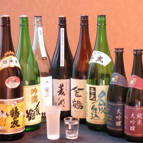 素材に合う地酒をご用意！