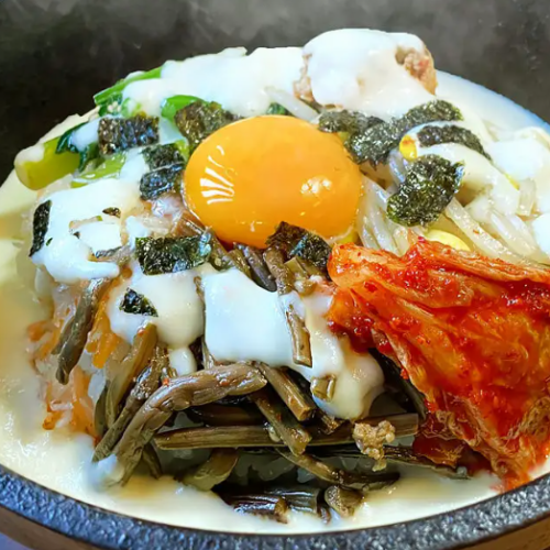 <Plenty of cheese> Stone-baked cheese bibimbap