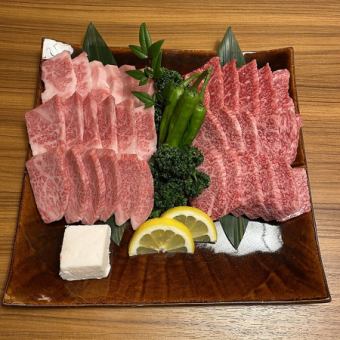 Bungo beef yakiniku and grilled ribs course 7,480 yen (tax included)