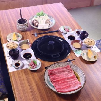 每日限定5組（週五、週六）♪ 【午餐】豐後牛涮鍋配牛肉飯午餐套餐 5,280日元（含稅）