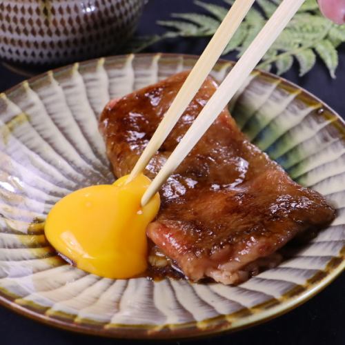 使用最優質的冠軍級牛肉製作的壽喜燒…
