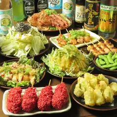 【4000円コース】9品飲み放題平日3時間制・週末2時間制⇒4000円(税込)