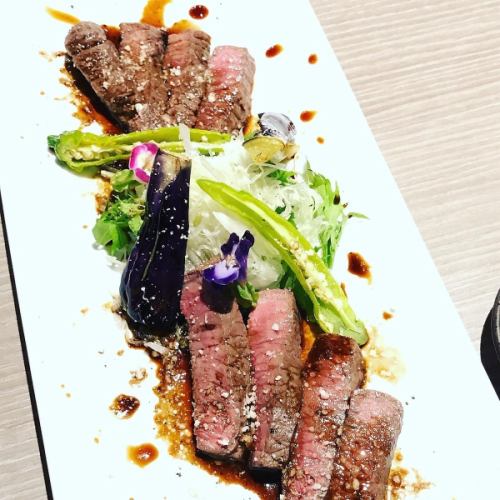 Kuroge Wagyu Ichibo Steak with Balsamic Sauce
