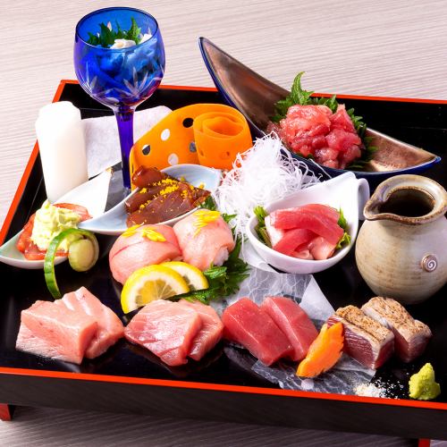 Tuna Tamatebako 10 kinds assortment 1 serving * Orders for 2 servings ~.You can make it according to the number of people!