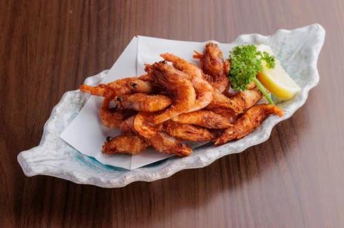 Deep-fried sweet shrimp